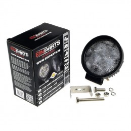 LED PracovnĂ­ svÄtlo 60W (6 x 10W CREE) 60Â° (kulatĂŠ ÄernĂŠ)
